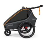 Hamax Outback Next Double Kinderanhänger mit Deichsel und Buggyrad