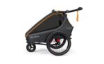 Hamax Outback Next Double Kinderanhänger mit Deichsel und Buggyrad