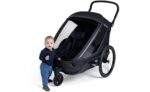 Hamax Outback Next Double Kinderanhänger mit Deichsel und Buggyrad – Bild 8
