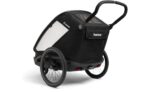 Hamax Outback Next Double Kinderanhänger mit Deichsel und Buggyrad – Bild 5
