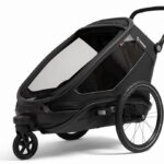 Hamax Outback Next Single Kinderanhänger mit Deichsel und Buggyrad