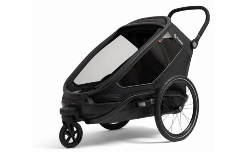 Hamax Outback Next Single Kinderanhänger mit Deichsel und Buggyrad