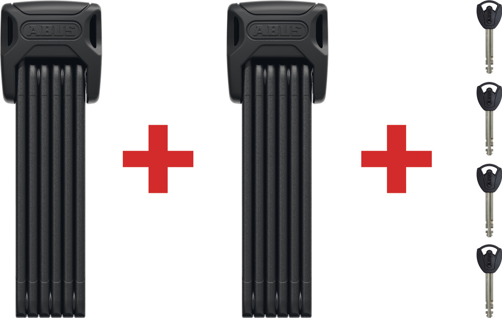 Abus Bordo 6000K/90 BK SH Twinset Faltschloss